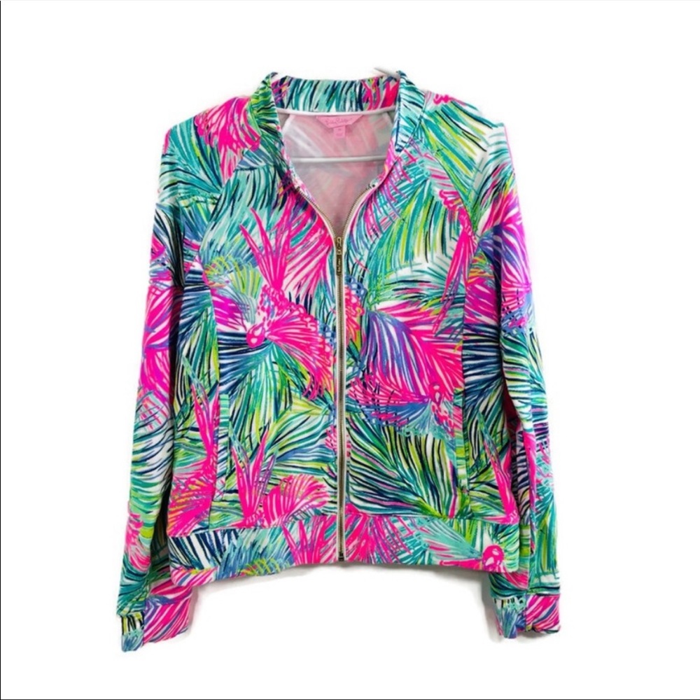 Lilly Pulitzer Multicolor Tropical Bomber Jacket